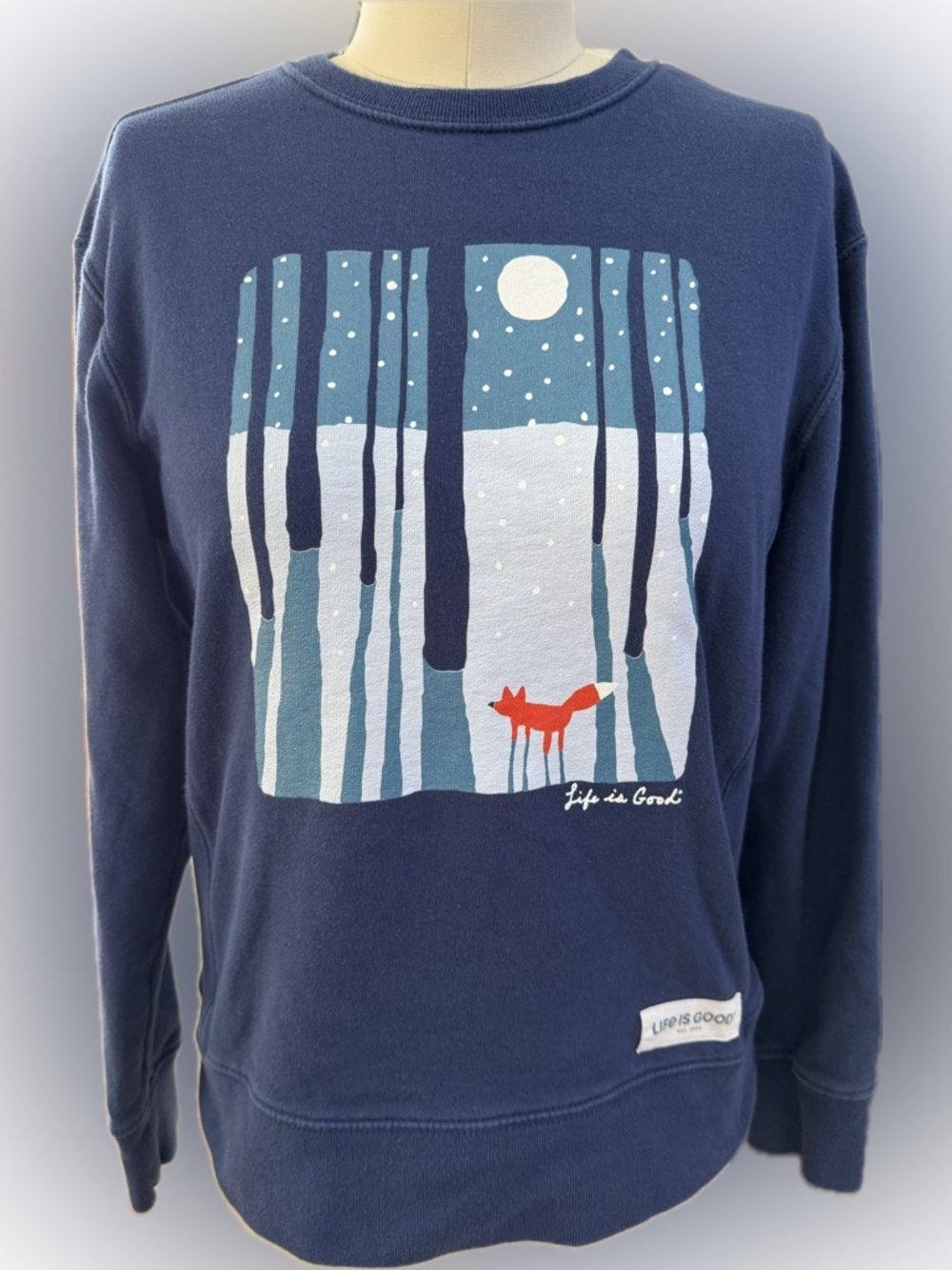 Life Is Good | Simply True Fleece Crew | in size S